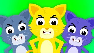 три маленькие котята  кот песня  детские стишки  Three Little Kittens  Cat Song For Kids [upl. by Fulviah]