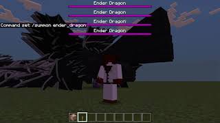 Minecraft Tutorial How To Summon An Ender Dragon With CommandsCommand Blocks [upl. by Aniret]