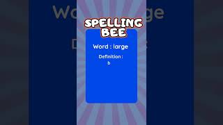 Spelling Bee Words for Kids  Fun and Easy Spelling Practice spellingbee wordoftheday phonicsfun [upl. by Annaerdna]