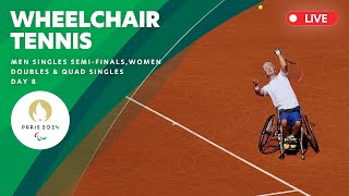 Wheelchair Tennis  Womens Doubles amp Quad Singles Gold Medal Match Mens Singles Semi Final [upl. by Carine]