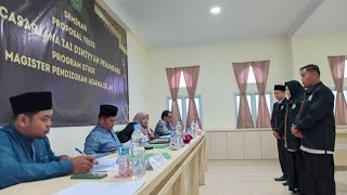 SIMULASI SEMINAR PROPOSAL TESIS PASCASARJANA IAI DNIYYAH PEKANBARU RIAU [upl. by Boudreaux90]