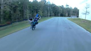 yz250 2 stroke wheelie [upl. by Pozzy]