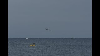 Acidente com caça Eurofighter italiano em show aéreo [upl. by Remo]