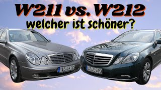 Mercedes EKlasse W211 vs W212  Optik Innenraum  Welcher ist schöner MB Youngtimer Parts [upl. by Schweitzer502]