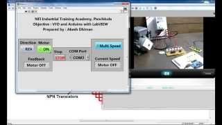 Arduino LabVIEW Tutorial Controlling VFD using LabVIEW via Arduino [upl. by Hilten598]