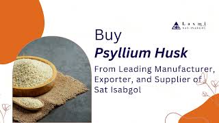 Buy Psyllium Husk Online [upl. by Satsok]