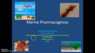 Marine Pharmacognosy part 1 [upl. by Adnavoj]