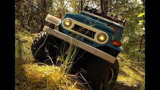 FMS Toyota FJ40 110 Crawler  Hard Trail  Rock Crawling  Onboard Camera [upl. by Pinette]