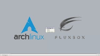 How to install GUI in Arch Linux  Window Manager Fluxbox [upl. by Valley]