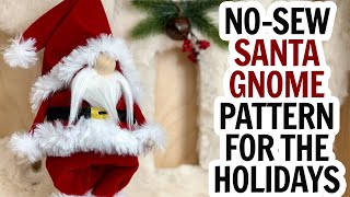 DIY Santa Gnome Pattern  DIY Christmas Gnome  Cone Gnomes DIY  Gnome Tutorial  DIY Gnome [upl. by Itsym]