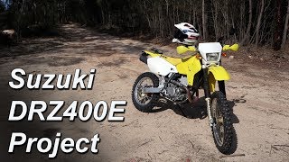 2005 Suzuki DRZ400E Project Bike  First Ride amp Thoughts [upl. by Aisorbma]