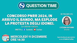 Concorso docenti PNRR 2024 ecco il bando ma esplode la protesta degli idonei [upl. by Siesser213]