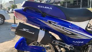 Moto Gilera Smash 110 Tunning tablero y sonido de motor [upl. by Kaela227]