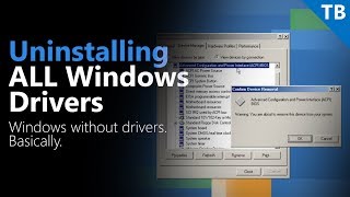 Uninstalling All Drivers in Windows [upl. by Enamrej]