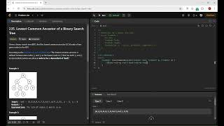 Leetcode day 6Lowest Common Ancestor of a BST30 days 30 questionCodePilotHarshit [upl. by Orodoet906]