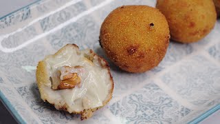 Croquetas de queso azul y nueces  receta fácil [upl. by Eisen]