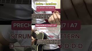 Drive  Incubus  Guitar Tutorial Chords  Cover ✓ guitarcover cover guitartutorial shorts [upl. by Erodasi549]