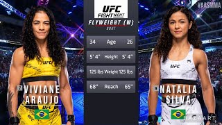 VIVIANE ARAUJO VS NATALIA SILVA FULL FIGHT UFC VEGAS 85 [upl. by Netloc]