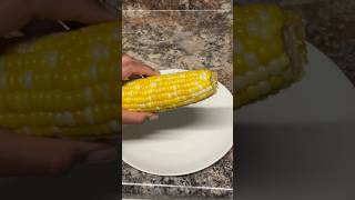 Cooking corn 🌽 on the cob in microwave in less than 4 minutes  check description shorts viral [upl. by Eudo]