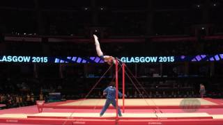 MARAS Vlasios GRE  2015 Artistic Worlds  Qualifications Horizontal Bar [upl. by Anrahc607]