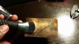 Harbor frieght copper welding spoon [upl. by Yerffeg]