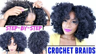 How To Crochet Braids StepbyStep Tutorial  XPression Cuevana Bounce [upl. by Berne]