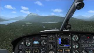 Landing at Lake Wenatchee State C337 FSX [upl. by Albion]