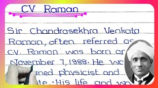 Essay on CV Raman shorts viral essay education trending [upl. by Sokairyk]