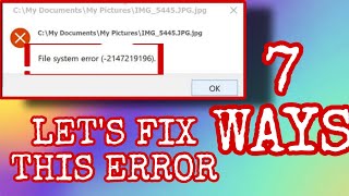 FIX File System Error 2147219196 in Windows [upl. by Ecertak220]