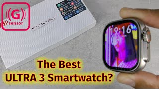 VWARs Latest Ultra 3 Smartwatch With AI Features amp GSensor HK10 Ultra 3 Smartwatch Review [upl. by Charissa]