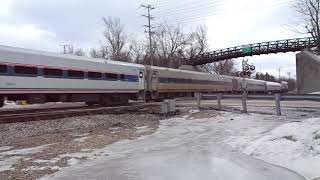 Two Amtrak Hiawathas  Rondout IL [upl. by Bradan701]