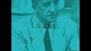 Paul Eluard  Gerard Philipe  Liberte [upl. by Ojytteb]