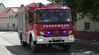 Einsatzfahrten Gemeindeübung Freiwillige Feuerwehr Zeithain 29052021 [upl. by Trah]