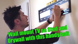 HOW TO HANG TV ON WALL MOUNT REVIEW [upl. by Rosalind]