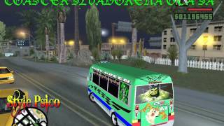 Microbuseando en una coaster GTA San Andreas [upl. by Anialam]