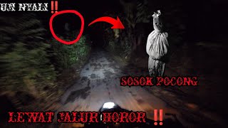 🛑Uji Nyali scary ‼️Dihadang Pocong ⁉️ Motovlog horor [upl. by Cyndi]