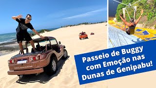 BUGGY NAS DUNAS DE GENIPABU COM EMOÇÃO TOUR COMPLETO TODAS AS PARADAS  TIROLESA NATAL RN [upl. by Dimah]