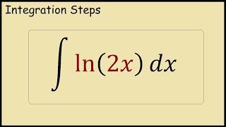 Integral of ln2x Integration by parts method [upl. by Talya702]