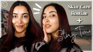 كيفاش كانعتني بالبشرة ديالي 🌸Skin care routine  Storytime 🧚🏼‍♀️ [upl. by Obelia]