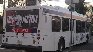 SEPTA Route 27 8322 DE40LF 2009 New Flyer Quick ride [upl. by Aderfla]