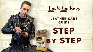 Lewis Leathers Leather care guide  Step by step [upl. by Simonne]