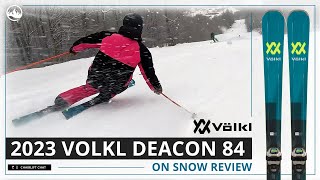 2023 Volkl Deacon 84 Skiing and Short On Snow Review with SkiEssentialscom [upl. by Weigle]