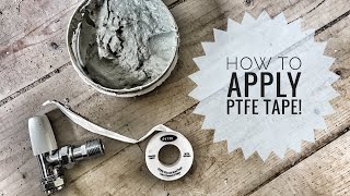 How to use PTFE tape Teflon tape tutorial Plumbing for beginners [upl. by Nywled533]