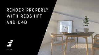 Render properly with redshift and Cinema 4D [upl. by Sayce503]