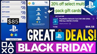 GREAT New PlayStation BLACK FRIDAY 2024 PSN Credit Deals Get PSN Store Sale Deals WAY CHEAPER [upl. by Orms634]