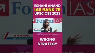 Eshani Anand IAS rank 79 viralvideo mocktest upsc trandingshorts travel chayasingh highlights [upl. by Hedley]