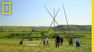 How to Build a Teepee  The Pioneers [upl. by Kalam]