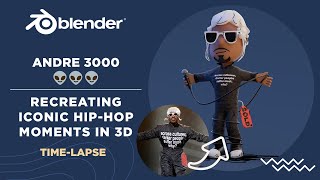 Creating a 3D HipHop Icon André 3000 [upl. by Dorkus]