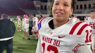 Mater Dei football beats St John Bosco for CIF title [upl. by Noiro]