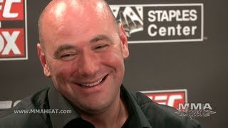 Dana White on UFC on FOX 4 Machida at 185lbs JDS vs Overeem BJ vs Rory media scrum [upl. by Sivia]